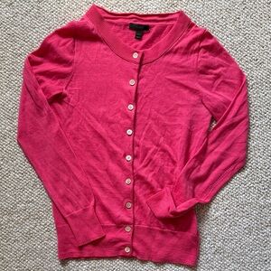 J. Crew Vibrant Pink Jackie Cardigan